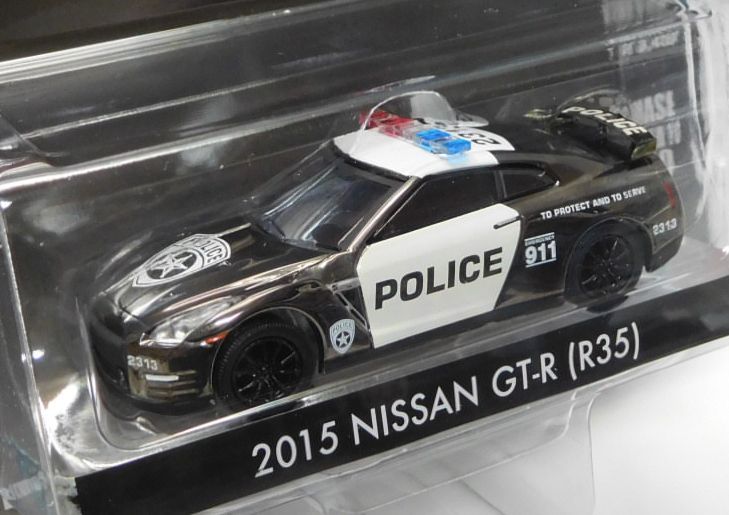 画像: 2017 GREENLIGHT MIJO EXCLUSIVE 【"GTR POLICE" 2015 NISSAN GT-R (R35)】 BLACK CHROME/RR