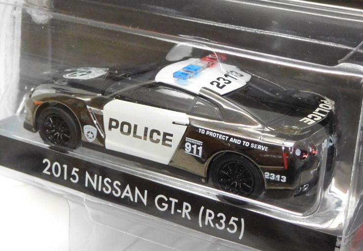 画像: 2017 GREENLIGHT MIJO EXCLUSIVE 【"GTR POLICE" 2015 NISSAN GT-R (R35)】 BLACK CHROME/RR