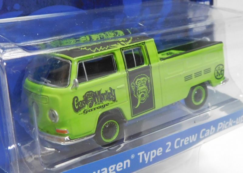 画像: 2018 GREENLIGHT MIJO EXCLUSIVE 【"GAS MONKEY" VW TYPE 2 PANEL VAN/VW TYPE 2 CREW CAB PICK-UP(2台セット）】 LT.GREEN/RR