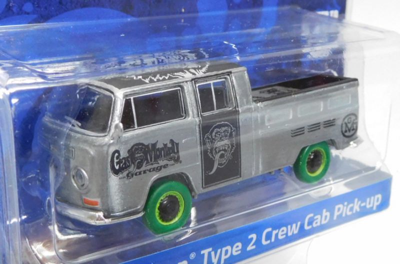 画像: 2018 GREENLIGHT MIJO EXCLUSIVE 【"GAS MONKEY" VW TYPE 2 PANEL VAN/VW TYPE 2 CREW CAB PICK-UP(2台セット）】 ZAMAC/RR (GREEN MACHINE)