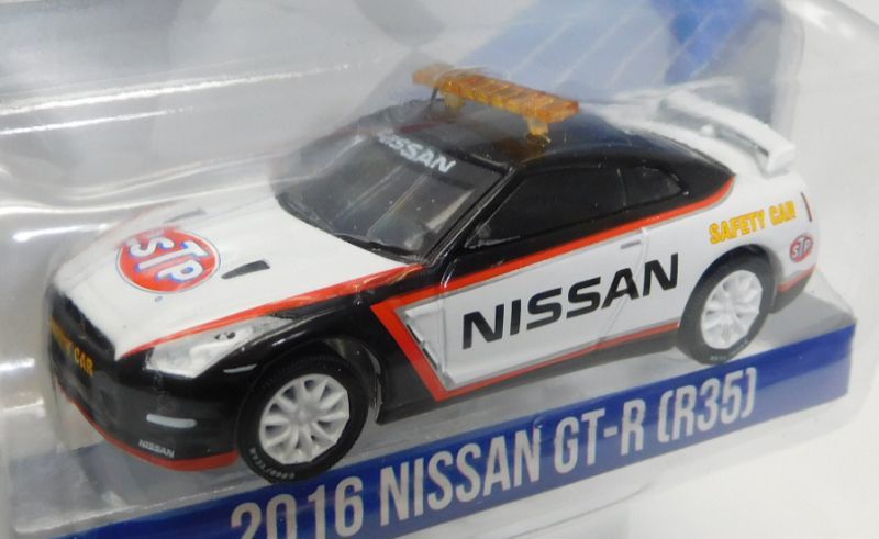 画像: 【年末謝恩価格】2018 GREENLIGHT MIJO EXCLUSIVE 【"STP" 2016 NISSAN GT-R (R35) SAFETY CAR】 WHITE-BLACK/RR