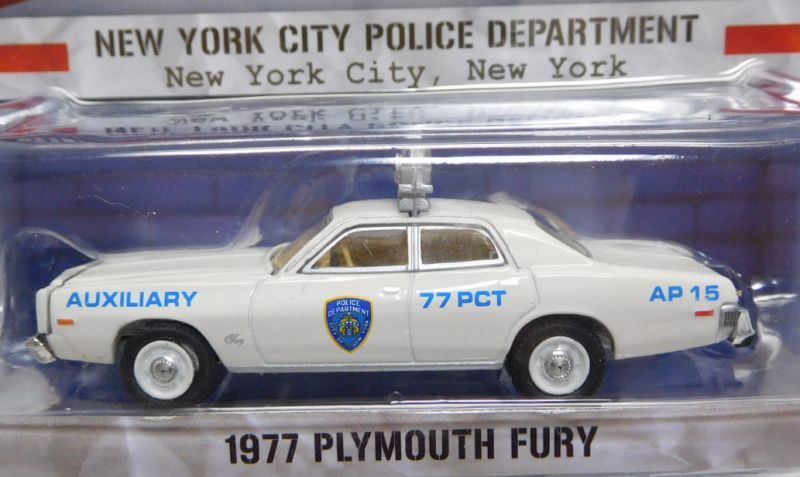画像: 2018 GREENLIGHT HOT PURSUIT S25 【1977 PLYMOUTH FURY】 CREAM/RR (NEW YORK CITY POLICE DEPARTMENT)