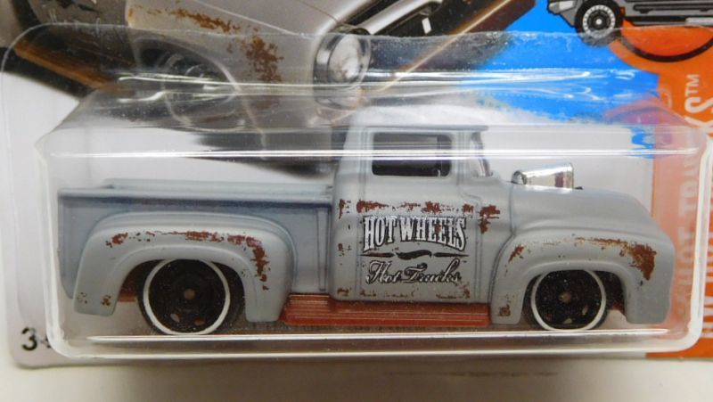 画像: 【CUSTOM '56 FORD TRUCK】 FLAT GRAY/NEW WHEELS (サビTAMPO) (インターナショナル・ショートカード）