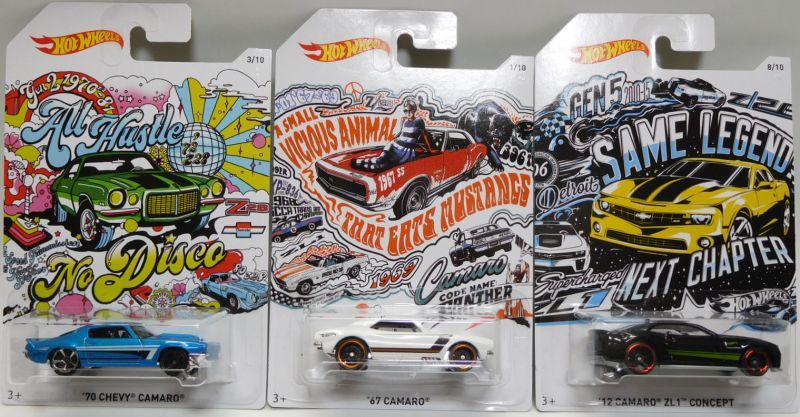 画像: 2018 WALMART EXCLUSIVE 50th ANNIVERSARY CAMARO 【10種セット】 