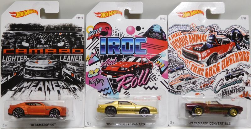 画像: 2018 WALMART EXCLUSIVE 50th ANNIVERSARY CAMARO 【10種セット】 