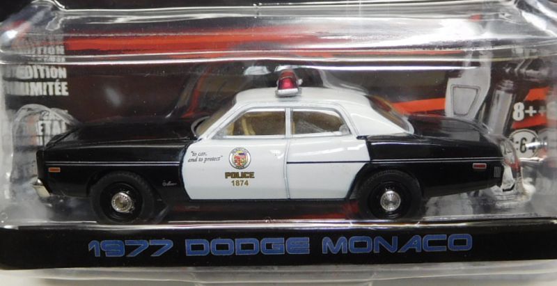 画像: 2018 GREENLIGHT HOLLYWOOD SERIES 19 【1977 DODGE MONACO】 BLACK-WHITE/RR (THE TERMINATOR) 