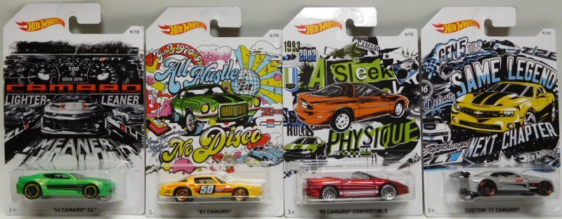 画像: 2018 WALMART EXCLUSIVE 50th ANNIVERSARY CAMARO 【10種セット】 