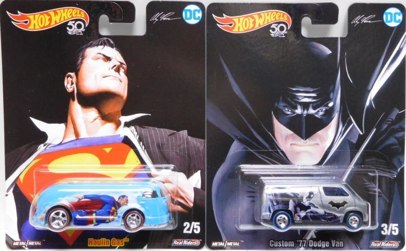 画像: 2018 POP CULTURE - DC COMICS "ALEX ROSS" 【5種セット】 VW T1 PANEL/'66 DODGE A100/CUSTOM '77 DODGE VAN/'67 AUSTIN MINI VAN/HAULIN GAS