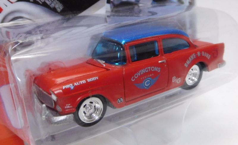 画像: 2017 JOHNNY LIGHTNING - MUSCLE CARS USA R4B 【1955 CHEVY TWO-DOOR SEDAN】 RED-BLUE