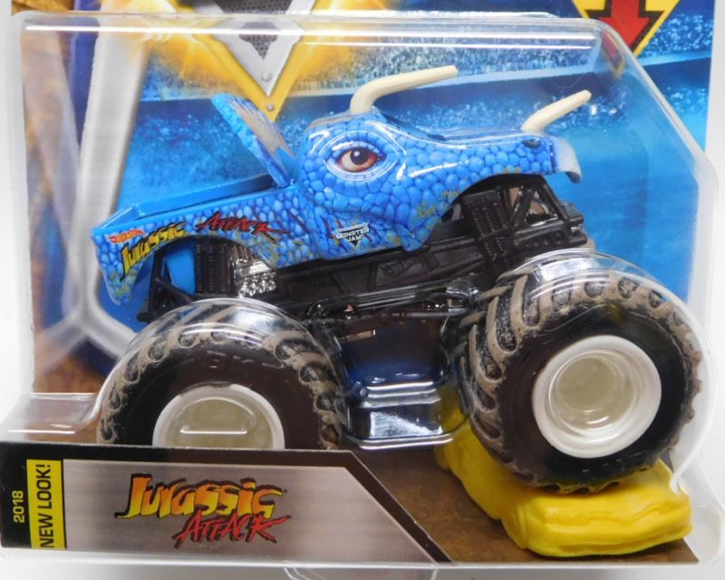 画像: 2018 MONSTER JAM includes RE-CRUSHABLE CAR! 【JURASSIC ATTACK】 LT.BLUE (MUD)