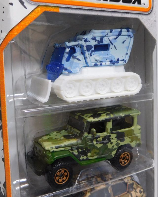 画像: 2017 MATCHBOX WALMART EXCLUSIVE【CAMOUFLAGE 5PACK】 Blizzard Buster/Toyota Land Cruiser (FJ40)/Jeep Compass/Hummer H2 SUV Concept/Ford F-150 SVT Raptor