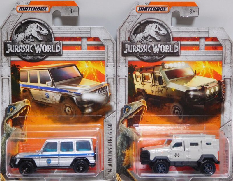 画像: 2018 MATCHBOX  【"JURASSIC WORLD" 5種セット】  GYROSPERE/'14 MERCEDES-BENZ G 550/'10 TEXTRON TIGER/ARMORED ACTION TRUCK/DEEP-DIVE SUBMARINE