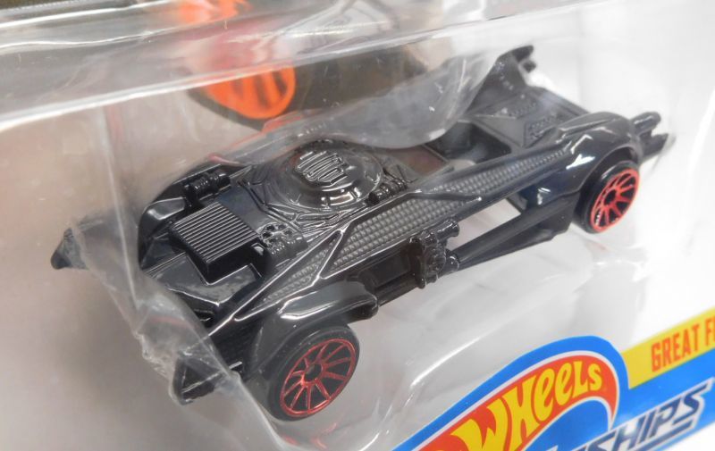 画像: 2018 HW STAR WARS CARSHIPS 【KYLO REN'S TIE FIGHTER】 BLACK/10SP (2018 WHITE CARD)