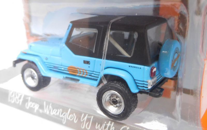 画像: 2018 GREENLIGHT THE HOBBY SHOP S2 【1987 JEEP WRANGLER YJ WITH SURFBOARDS】 BLUE/RR