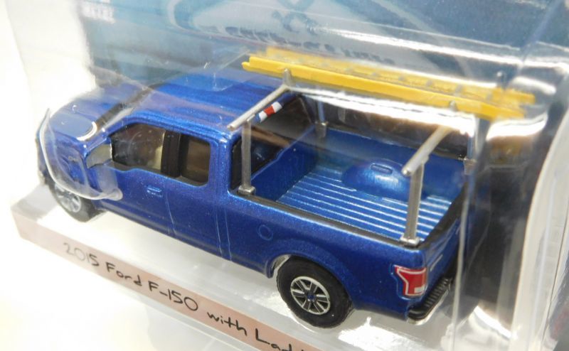 画像: 2018 GREENLIGHT BLUE COLLAR COLLECTION S3 【2015 FORD F-150 WITH LADDER RACK】 BLUE/RR 