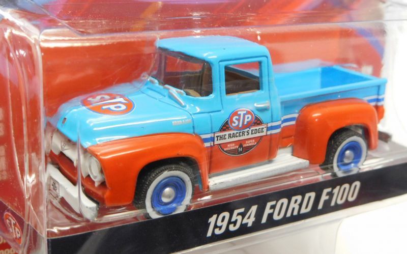 画像: 2018 GREENLIGHT ANNIVERSARY COLLECTION S6 【"STP" 1954 FORD F100】 LT.BLUE-RED/RR 