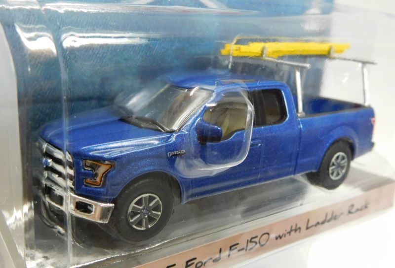 画像: 2018 GREENLIGHT BLUE COLLAR COLLECTION S3 【2015 FORD F-150 WITH LADDER RACK】 BLUE/RR 