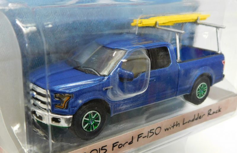 画像: 2018 GREENLIGHT BLUE COLLAR COLLECTION S3 【2015 FORD F-150 WITH LADDER RACK】 BLUE/RR (GREEN MACHINE)