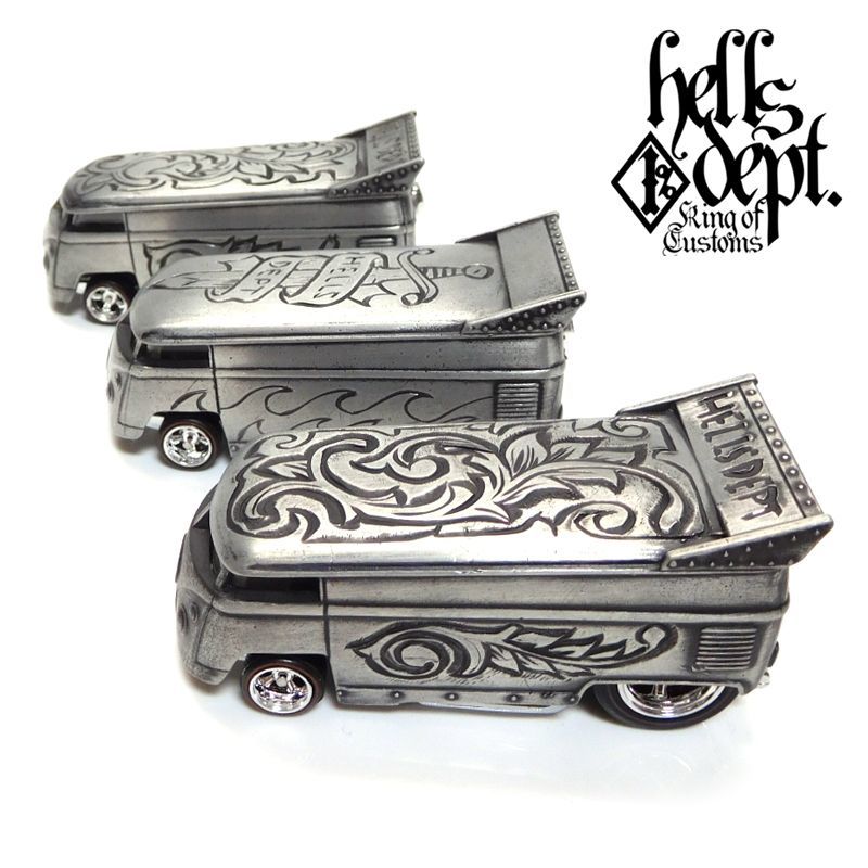 画像: HELLS DEPT 2018 - BOO Pinstriping 【"VIETNAM ZIPPO シリーズ" VW DRAG BUS (カスタム完成品)】ZAMAC/RR (限定3台）（送料サービス適用外）