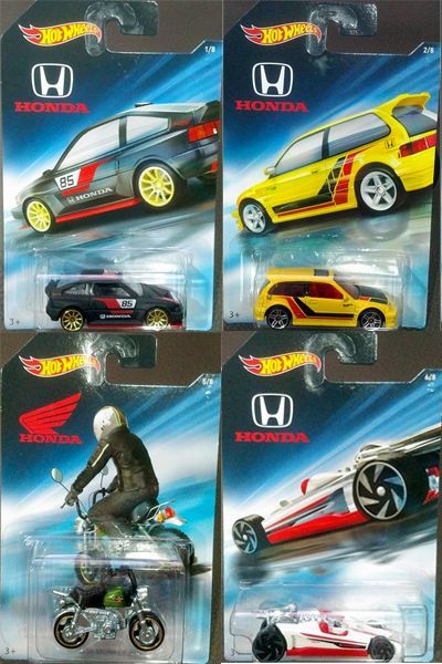 画像: 【ご予約】PRE-ORDER - 2018 HW HONDA 70th ANNIVERSARY SERIES 【8種セット】85 CR-X/90 CIVIC EF/CIVIC COUPE/CIVIC SI/MONKEY Z50/HONDA RACER/S2000/ODYSSEY(6月末頃入荷予定）