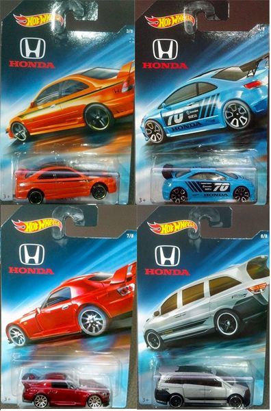 画像: 【ご予約】PRE-ORDER - 2018 HW HONDA 70th ANNIVERSARY SERIES 【8種セット】85 CR-X/90 CIVIC EF/CIVIC COUPE/CIVIC SI/MONKEY Z50/HONDA RACER/S2000/ODYSSEY(6月末頃入荷予定）