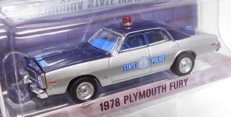 画像: 2018 GREENLIGHT HOT PURSUIT S26 【1978 PLYMOUTH FURY】 NAVY-SILVER/RR (VIRGINIA STATE POLICE)