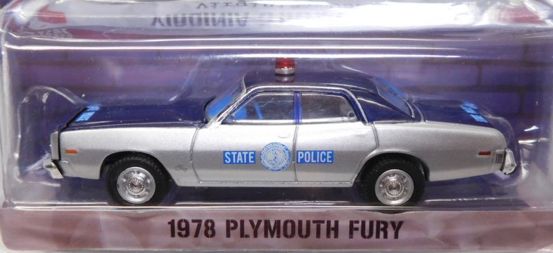 画像: 2018 GREENLIGHT HOT PURSUIT S26 【1978 PLYMOUTH FURY】 NAVY-SILVER/RR (VIRGINIA STATE POLICE)