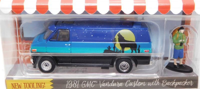 画像: 2018 GREENLIGHT THE HOBBY SHOP 3 【1981 GMC VANDURA CUSTOM WITH BACKPACKER】 BLUE/RR