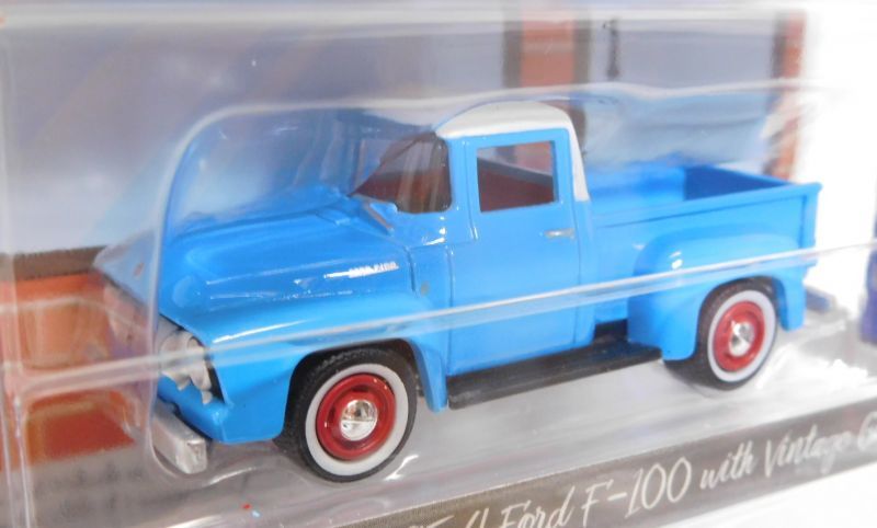 画像: 2018 GREENLIGHT THE HOBBY SHOP 3 【1954 FORD F-100 WITH VINTAGE GAS PUMP】 LT.BLUE/RR