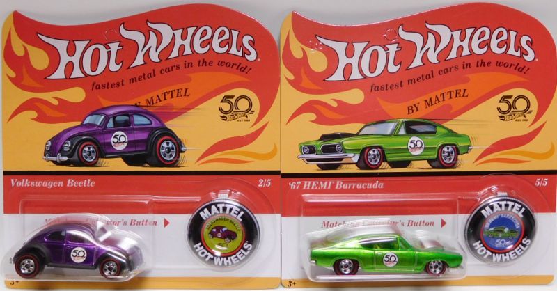 画像: 2018 HW 50th ORIGINALS COLLECTION 【5種セット】 '67 CAMARO/VOKSWAGEN BEETLE/'67 HEMI BARRACUDA/CUSTOM '67 MUSTANG/1968 COUGAR