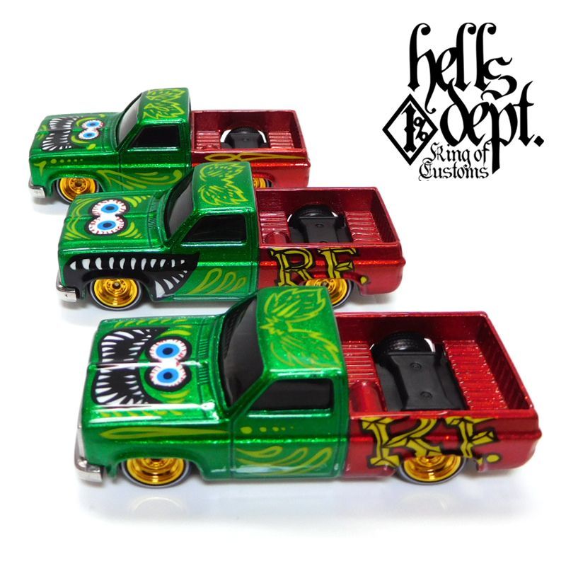 画像: HELLS DEPT 2018 - BOO Pinstriping 【"RAT FINK" '83 CHEVY SILVERADO MONOEYE CHASSIS (カスタム完成品)】(MYSTERY PACK)(限定3台）（送料サービス適用外）