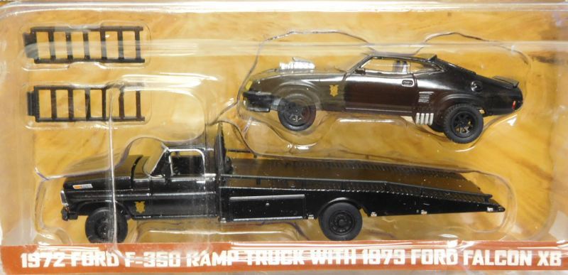 画像: 2018 GREENLIGHT HOBBY EXCLUSIVE "THE LAST OF V8 INTERCEPTORS" 【1972 FORD F-350 RAMP TRUCK WITH 1973 FORD FALCON XB】 BLACK/RR