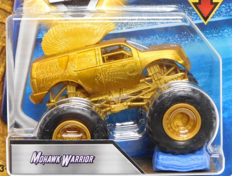 画像: 2018 MONSTER JAM includes RE-CRUSHABLE CAR! 【MOHAWK WARRIOR】 GOLD (MJ GOLDEN MACHINES)(予約不可）