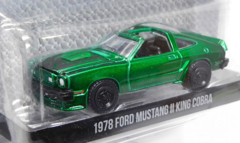 画像: 2018 GREENLIGHT BLACK BANDIT SERIES19 【1978 FORD MUSTANG II KING COBRA】 MET.GREEN/RR (GREEN MACHINE)