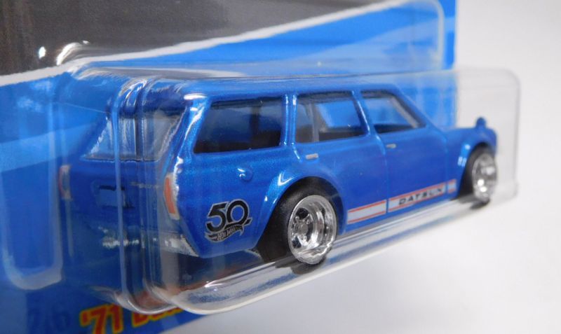 画像: 2018 HW 50th FAVORITES 【'71 DATSUN BLUEBIRD 510 WAGON】 BLUE/RR (予約不可）