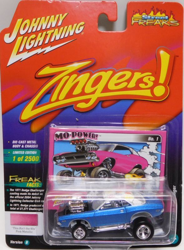 画像: 2018 JOHNNY LIGHTNING - STREET FREAKS S1 【1971 DODGE CHALLENGER】 BLUE-WHITE (ZINGERS!)(WHITE LIGHTNING)