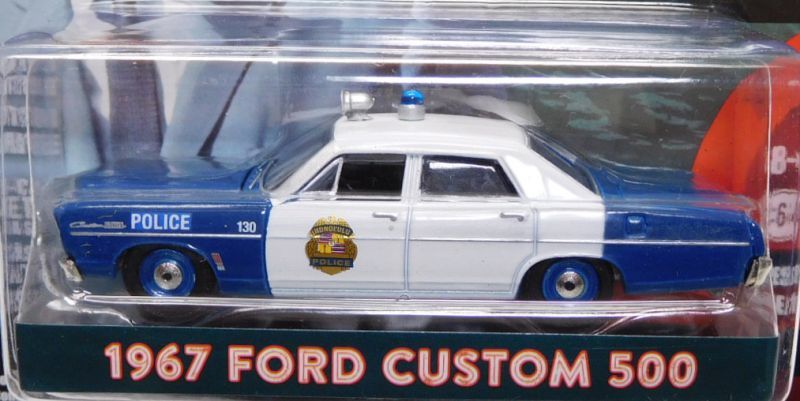 画像: 2018 GREENLIGHT HOLLYWOOD SERIES 20 【1967 FORD CUSTOM 500】 BLUE-WHITE/RR (HAWAII FIVE-0) 