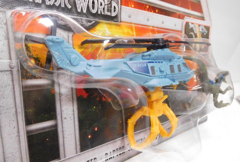 画像: 2018 MATCHBOX "JURASSIC WORLD" DINO TRANSPORTERS 【RAPTOR COPTER】  FLAT LT.BLUE