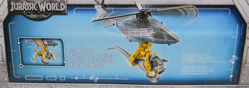 画像: 2018 MATCHBOX "JURASSIC WORLD" DINO TRANSPORTERS 【RAPTOR COPTER】  FLAT LT.BLUE