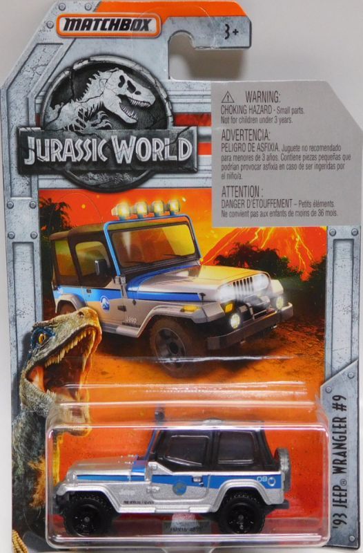 画像1: 2018 MATCHBOX "JURASSIC WORLD"  【'93 JEEP WRANGLER #9】  SILVER-BLACK