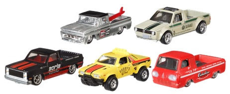 画像: 2018 HW CAR CULTURE 【Dアソート SHOP TRUCKS (5種セット）】 60'S FORD ECONOLINE PICK UP/'83 CHEVY SILVERADO/SUBARU BRAT/CUSTOM '62 CHEVY PICKUP/VOLKSWAGEN CADDY