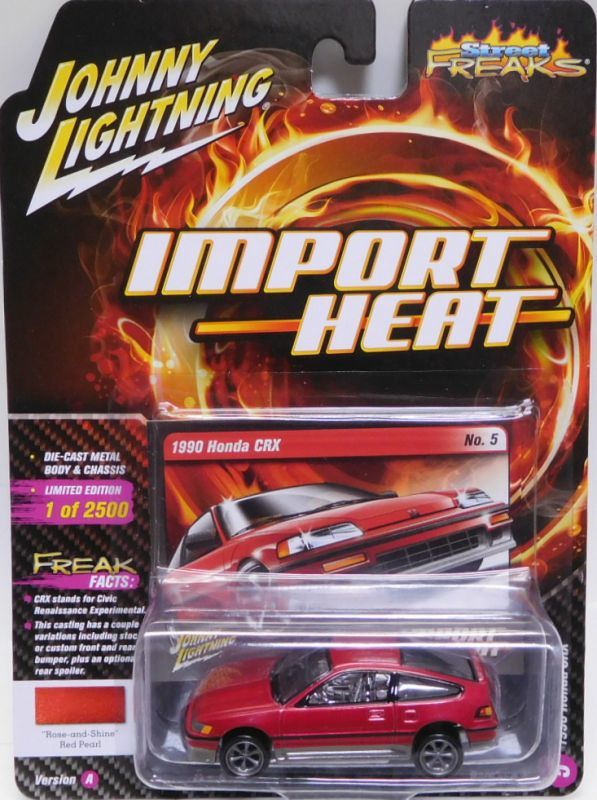 画像: 2018 JOHNNY LIGHTNING - STREET FREAKS S1 【1990 HONDA CRX】 RED (IMPORT HEAT)(WHITE LIGHTNING）