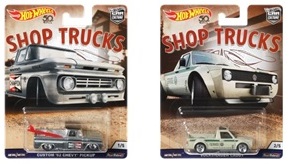 画像: 2018 HW CAR CULTURE 【Dアソート SHOP TRUCKS (5種セット）】 60'S FORD ECONOLINE PICK UP/'83 CHEVY SILVERADO/SUBARU BRAT/CUSTOM '62 CHEVY PICKUP/VOLKSWAGEN CADDY