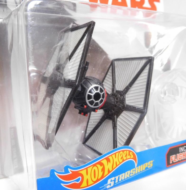 画像: 2018 HW STAR WARS STARSHIP 【FIRST ORDER SPECIAL FORCES TIE FIGHTER】　BLACK-RED (2018 WHITE CARD)