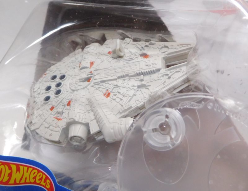 画像: 2018 HW STAR WARS STARSHIP 【MILLENNIUM FALCON (アンテナ四角型）】　LT.GRAY (2018 WHITE CARD)