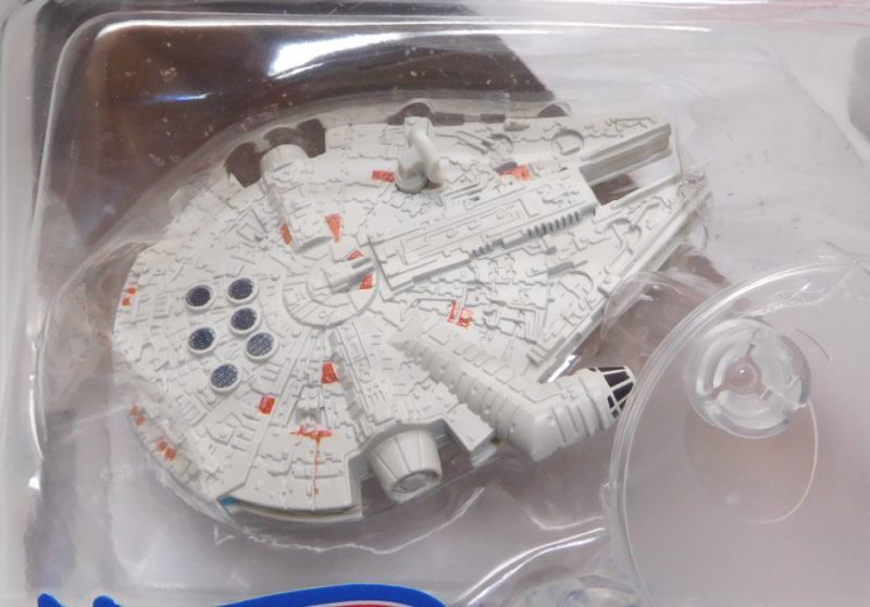 画像: 2018 HW STAR WARS STARSHIP 【MILLENNIUM FALCON (アンテナ四角型）】　LT.GRAY (2018 WHITE CARD)