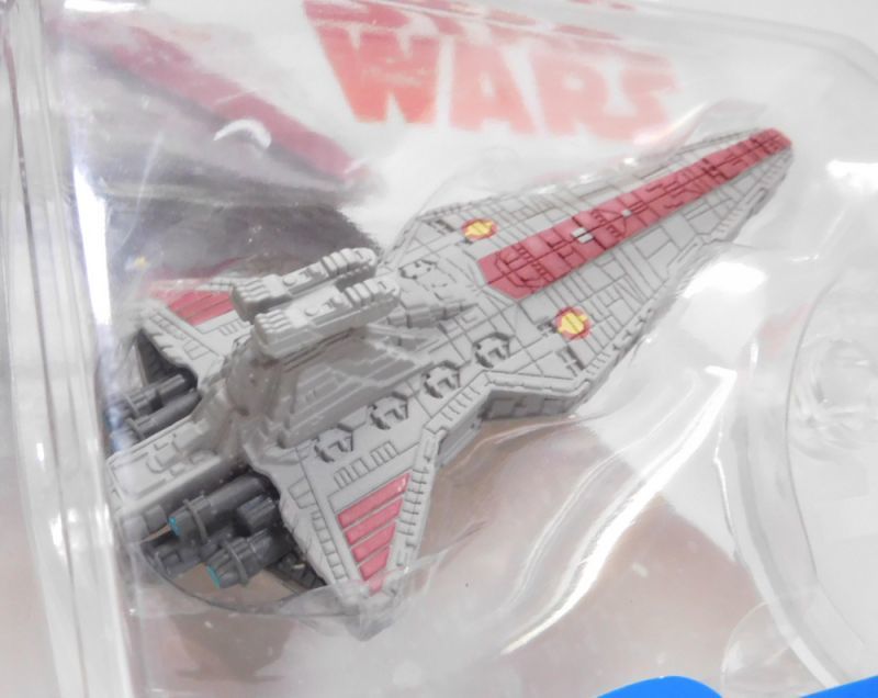 画像: 2018 HW STAR WARS STARSHIP 【REPUBLIC ATTACK CRUISER】　GRAY-RED(2018 WHITE CARD)