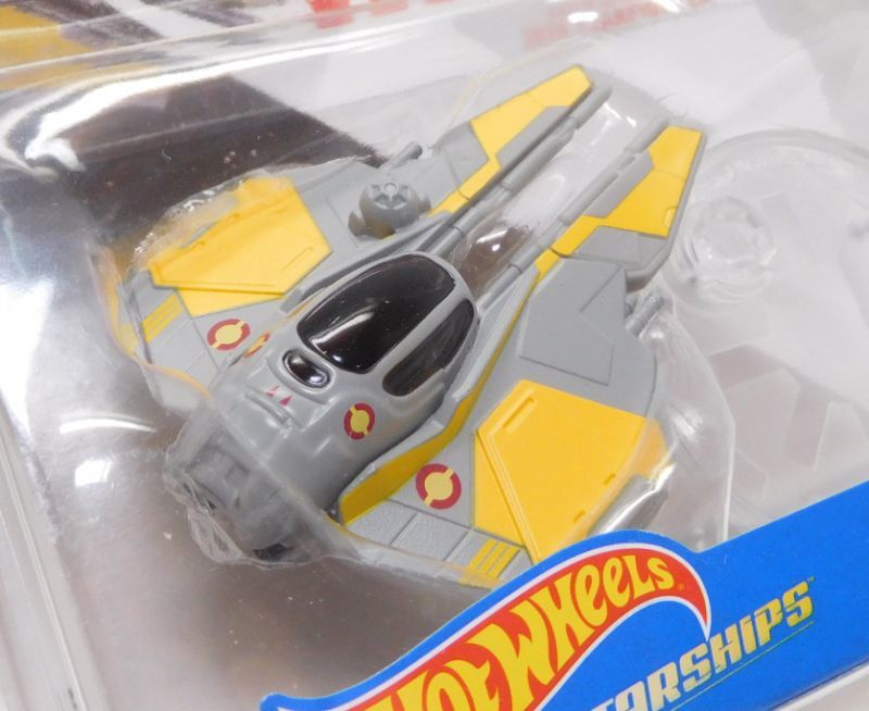 画像: 2018 HW STAR WARS STARSHIP 【ANAKIN SKYWALKER'S JEDI STARFIGHTER】　GRAY-YELLOW(2018 WHITE CARD)