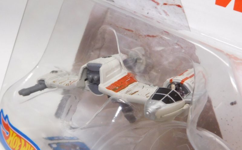 画像: 2018 HW STAR WARS STARSHIP 【POE'S SKI SPEEDER】　WHITE-RED (2018 WHITE CARD)
