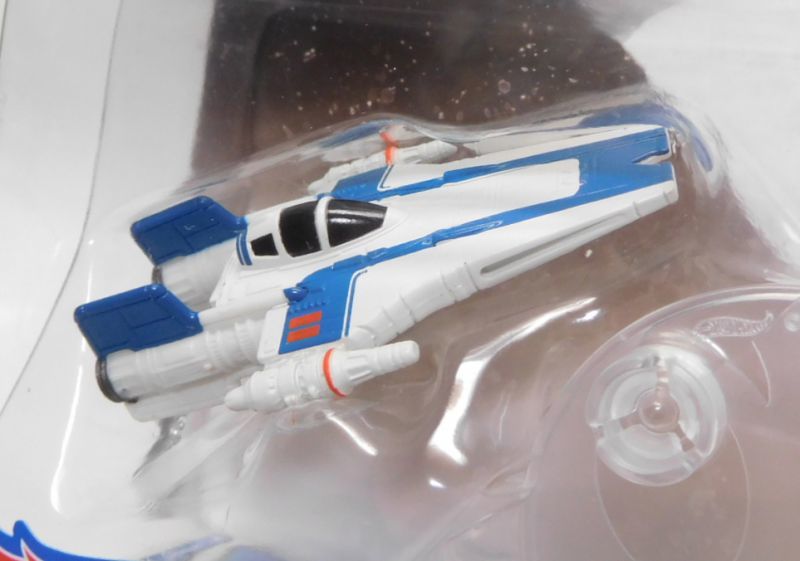 画像: 2018 HW STAR WARS STARSHIP 【RESISTANCE A-WING FIGHTER】　WHITE-BLUE (2018 WHITE CARD)